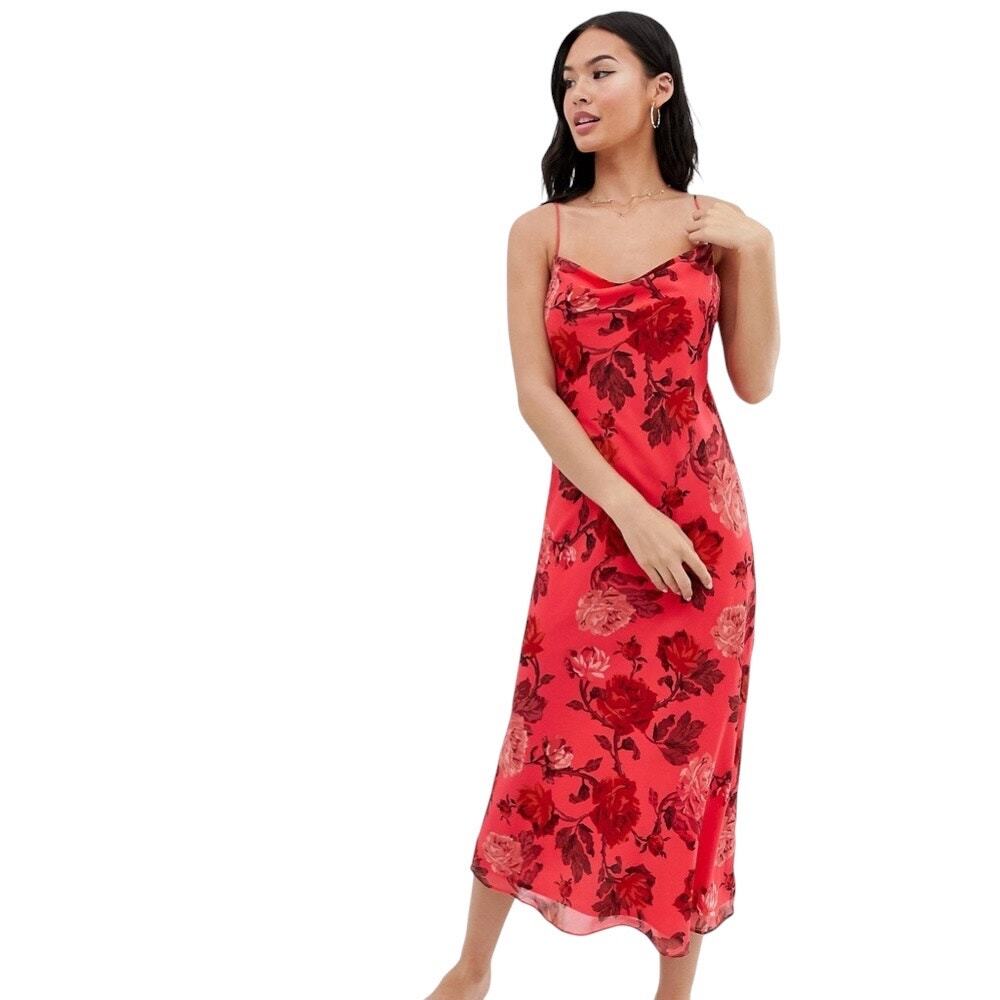 C/meo Collective Variation Midi Dress - Hot Pink Rose - Large
